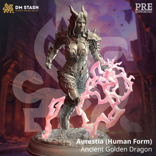 Aurestia - Ancient Golden Dragon (Humanform)