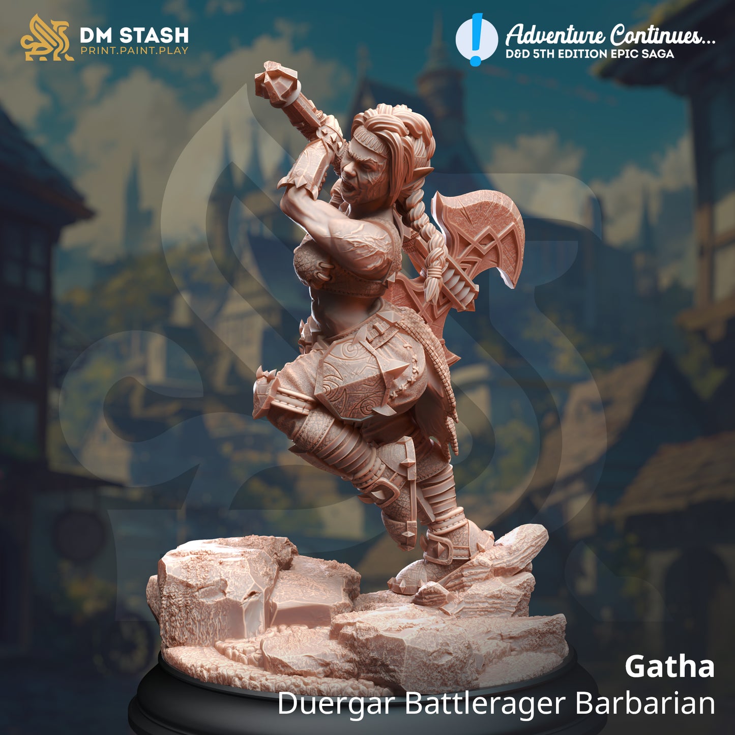 Gatha - Duergar Battlerager Barbarian