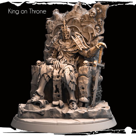 Skeleton King on throne