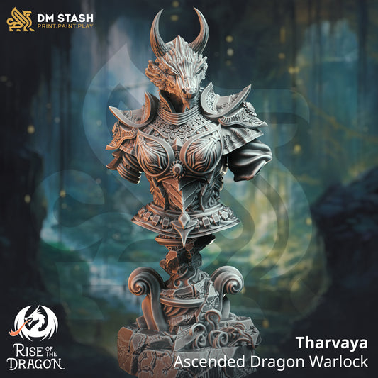Tharvaya – Ascended Dragon Warlock - Bust