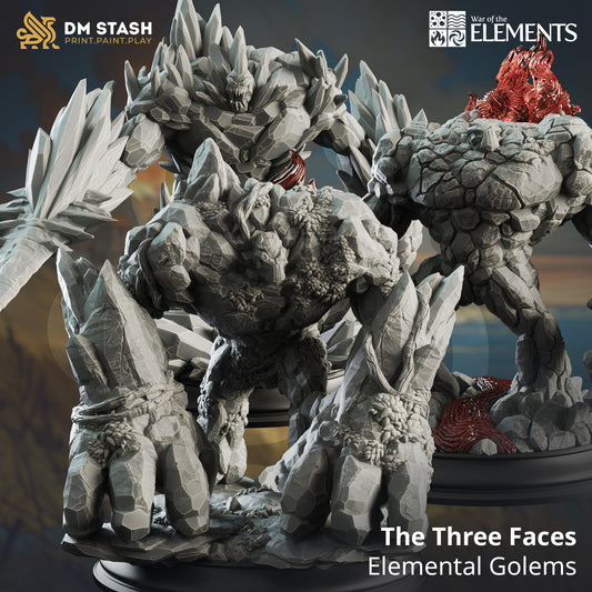 The Three Faces - Elemental Golems unit