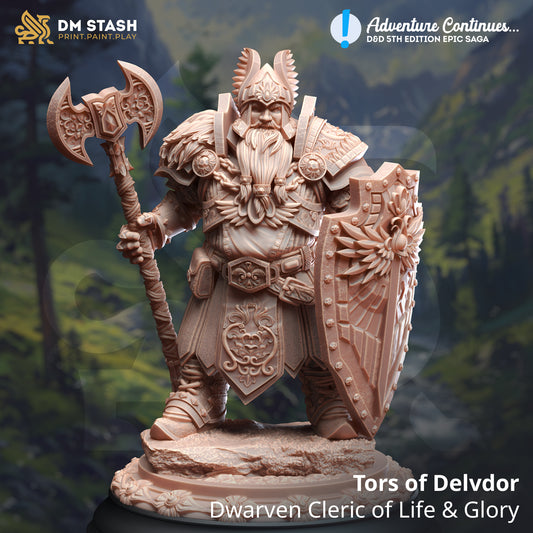 Tors of Delvdor - Dwarven Cleric of Life & Glory