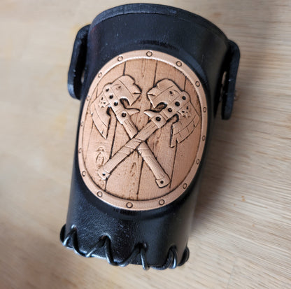 Dice cup - Crossed axes