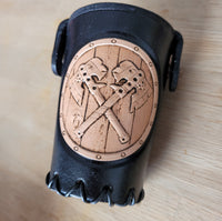 Dice cup - Crossed axes