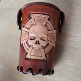 Dice cup - Skull and cross