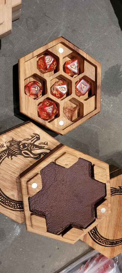 Dice box with dice