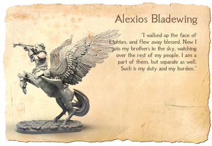 Alexios Bladewing with crossbow
