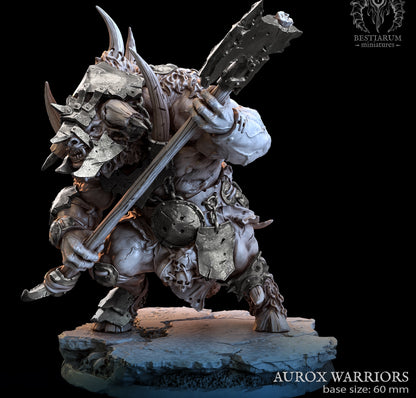 Aurox warrior with twohanded axe