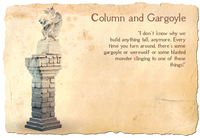 Column and gargoyle