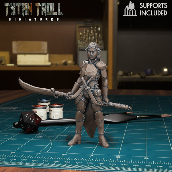 Female elf fighter