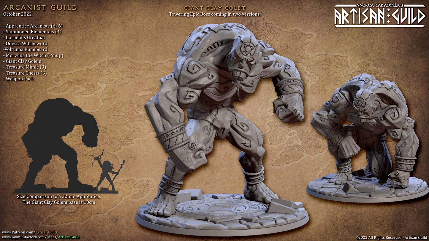 Giant clay golem