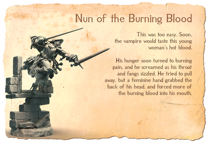 Nun of the burning blood