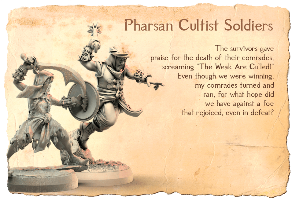 Pharsan cultist soldiers - female