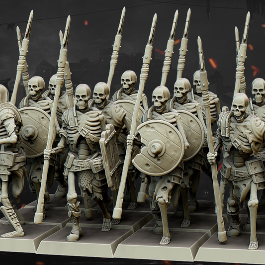 Skeleton spearmen - unit