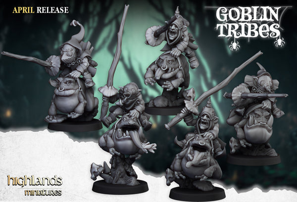 Swamp goblin frogs riders with sticks - unit