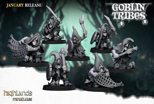 Swamp goblins with hand weapons