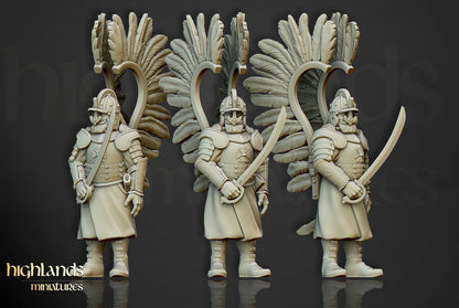 Winged hussars on foot - Unit
